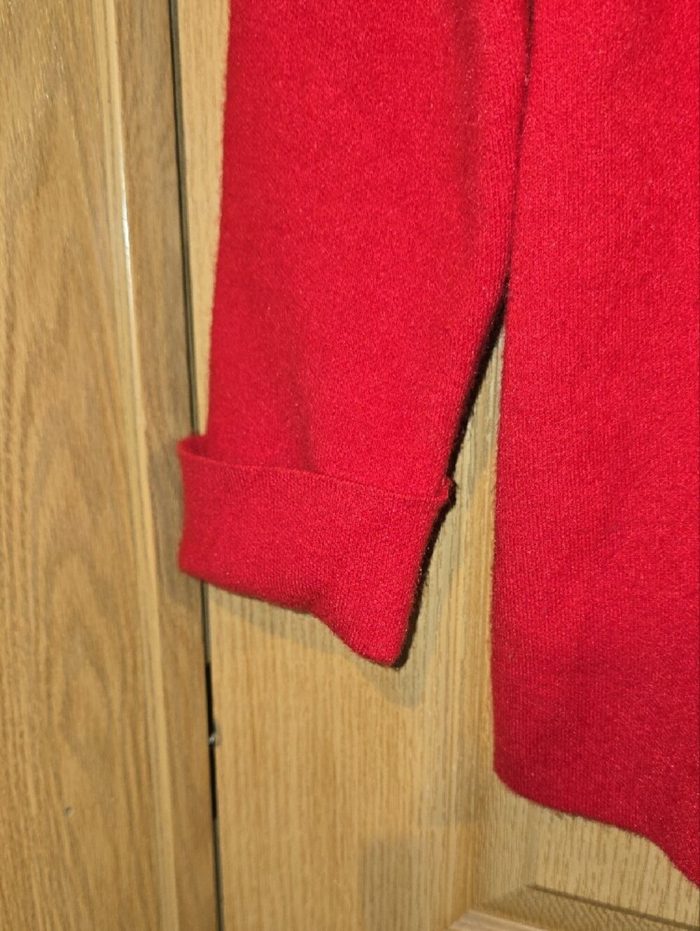Tahari Bold Red Boatneck Knit Sweatshirt - Picture 4 of 5